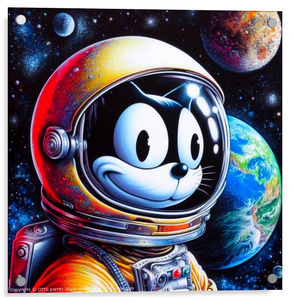 FELIX IN SPACE Acrylic by OTIS PORRITT