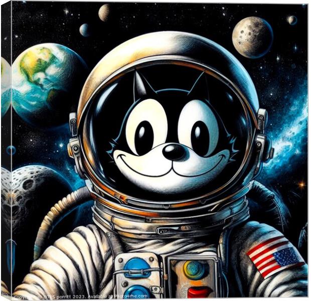 FELIX IN SPACE 2 Canvas Print by OTIS PORRITT