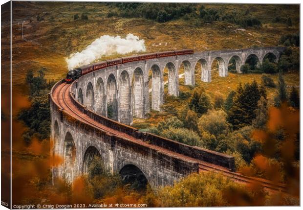Glenfinna Viaduct - Harry Potter Bridge Canvas Print by Craig Doogan