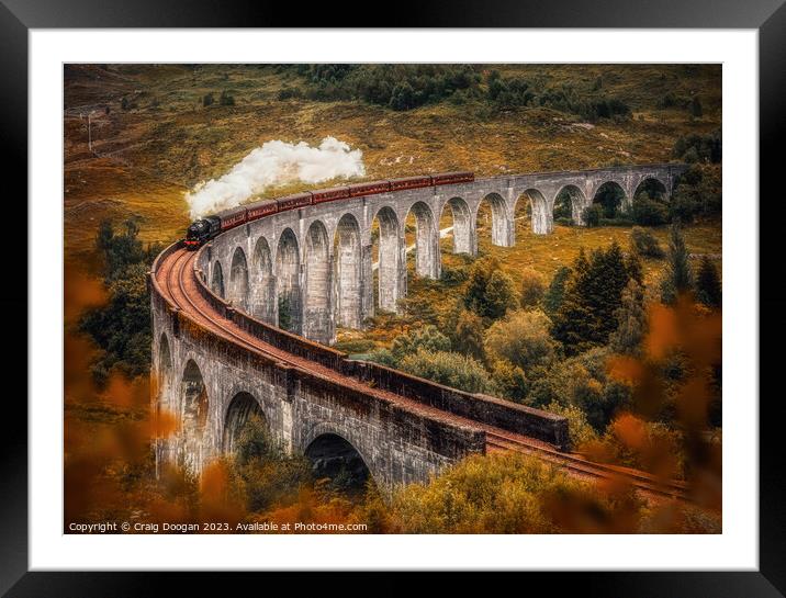 Glenfinna Viaduct - Harry Potter Bridge Framed Mounted Print by Craig Doogan