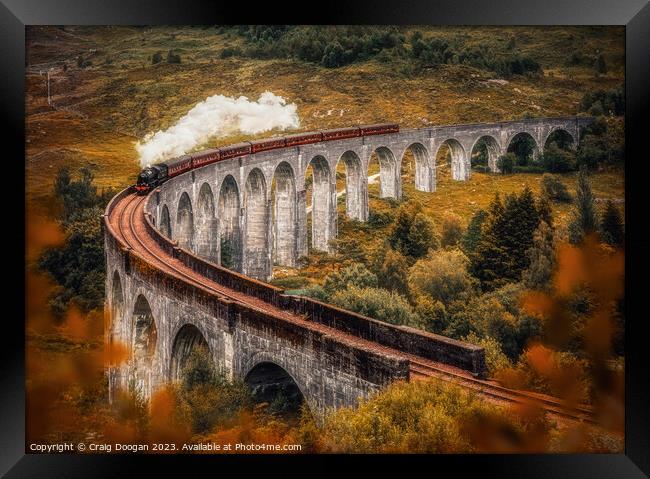 Glenfinna Viaduct - Harry Potter Bridge Framed Print by Craig Doogan