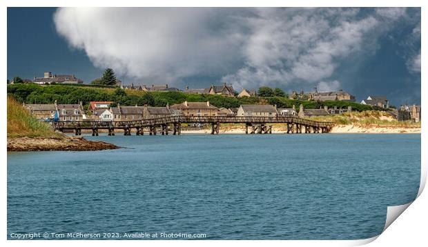 Lossiemouth Old Bridge Print by Tom McPherson