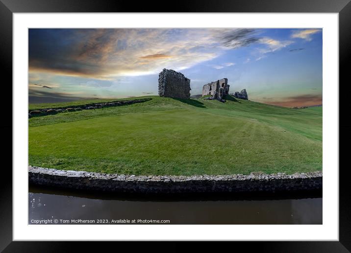 Duffus Castle grounds Framed Mounted Print by Tom McPherson