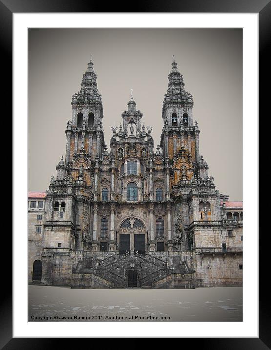 Cathedral of Santiago de Compostela Framed Mounted Print by Jasna Buncic