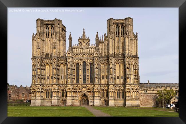Wells Cathedral Somerset Framed Print by Andy Salter