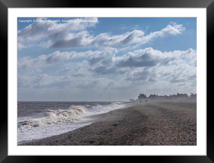Beach at Aldeburgh Framed Mounted Print by Andy Salter