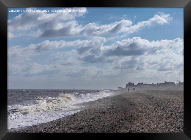 Beach at Aldeburgh Framed Print by Andy Salter