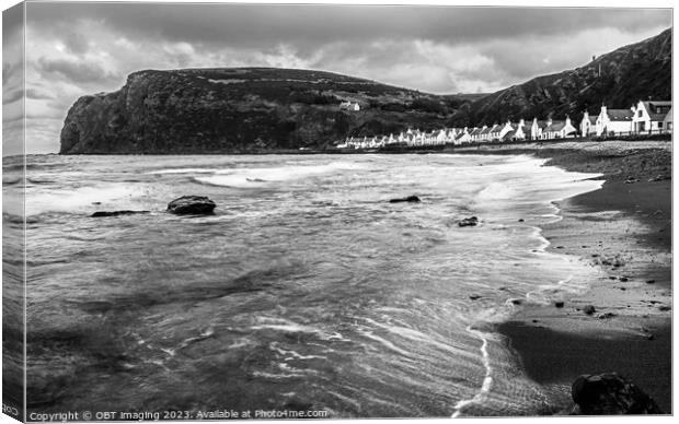 Pennan Fishing Village Aberdeenshire North East Scotland  Canvas Print by OBT imaging