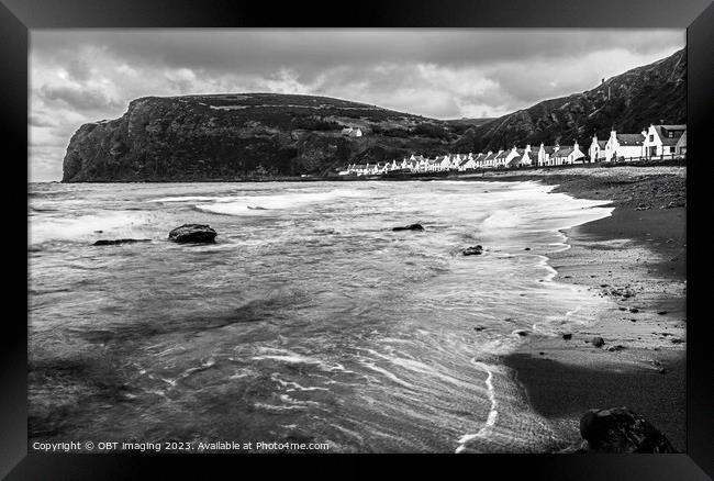Pennan Fishing Village Aberdeenshire North East Scotland  Framed Print by OBT imaging