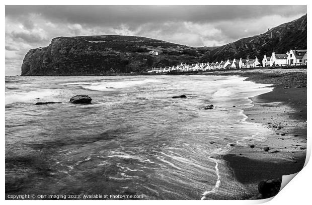 Pennan Fishing Village Aberdeenshire North East Scotland  Print by OBT imaging