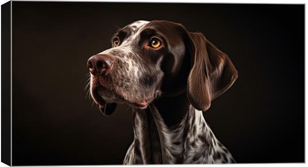 German Shorthaired Pointer Canvas Print by K9 Art