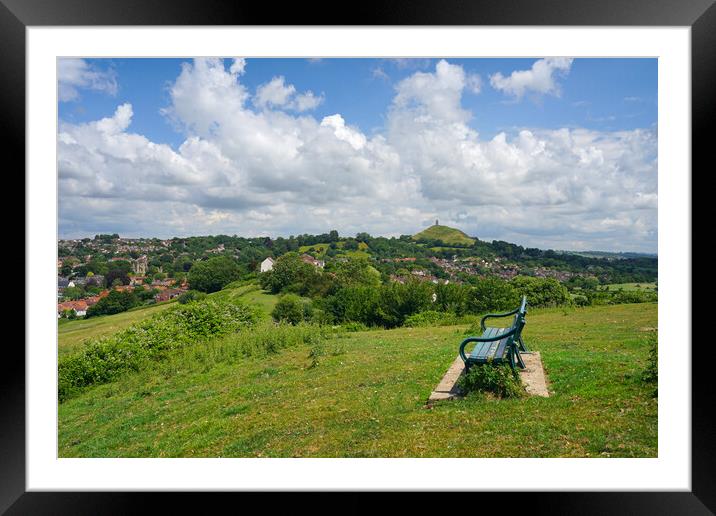 Glastonbury Tor Landscape  Framed Mounted Print by Alison Chambers