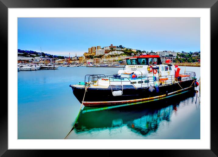 Torquay Liberty Lass Framed Mounted Print by Alison Chambers