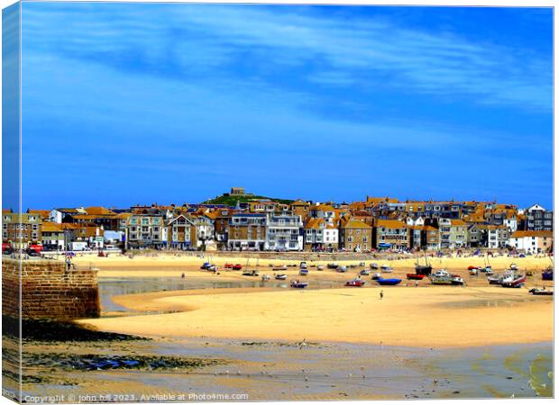 St. Ives, Cornwall. Canvas Print by john hill