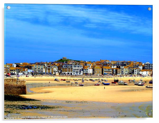 St. Ives, Cornwall. Acrylic by john hill