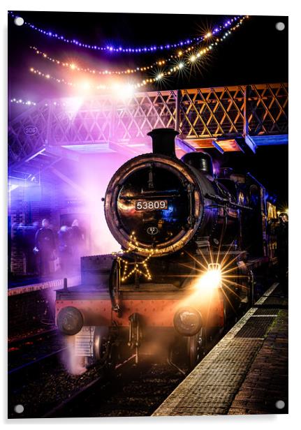 Sheringham Locomotive  Acrylic by Bryn Ditheridge