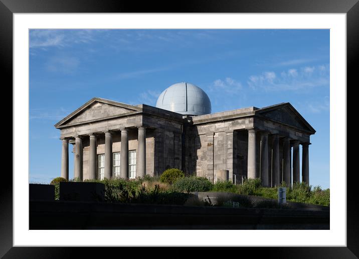 City Observatory On Calton Hill In Edinburgh Framed Mounted Print by Artur Bogacki