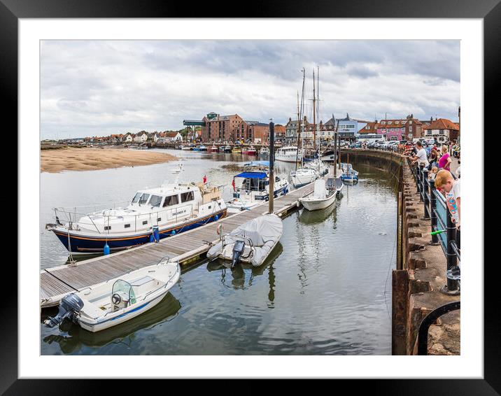 Wells next the Sea harbour panorama Framed Mounted Print by Jason Wells