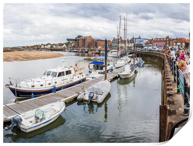 Wells next the Sea harbour panorama Print by Jason Wells