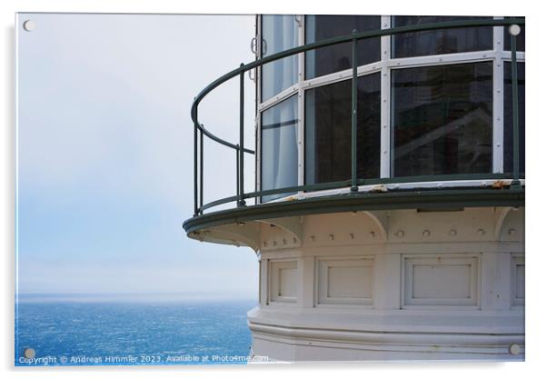 Point Reyes Lighthouse - Details and the Sea Acrylic by Andreas Himmler