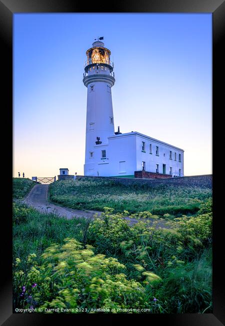 Flamborough Lighthouse Framed Print by Darrell Evans