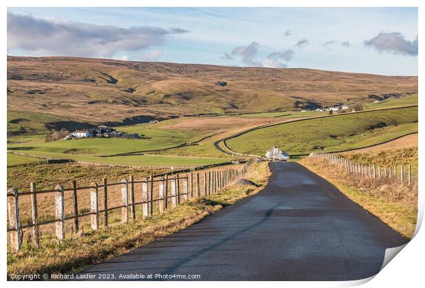 Down Into Harwood Print by Richard Laidler