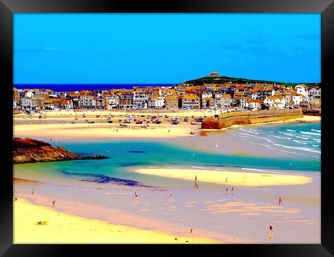 St. Ives, Cornwall. Framed Print by john hill