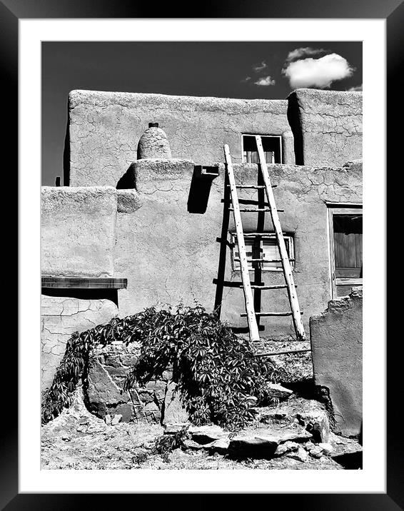 Taos Pueblo, New Mexico #1 Framed Mounted Print by John Chase