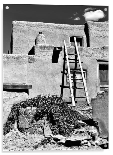 Taos Pueblo, New Mexico #1 Acrylic by John Chase