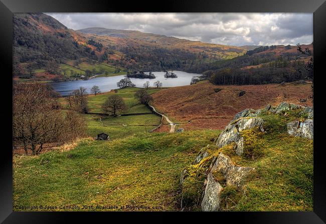 Rydal Water Views Framed Print by Jason Connolly