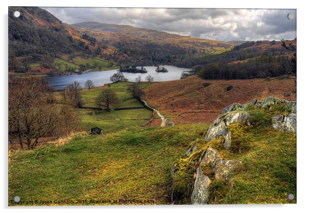 Rydal Water Views Acrylic by Jason Connolly