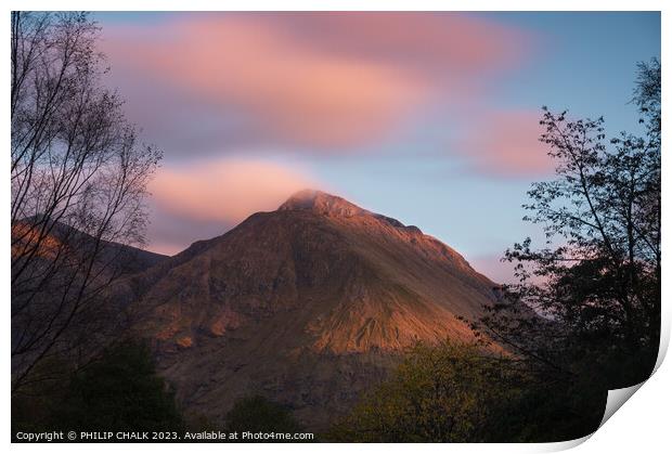 sunset mountain 966 Print by PHILIP CHALK