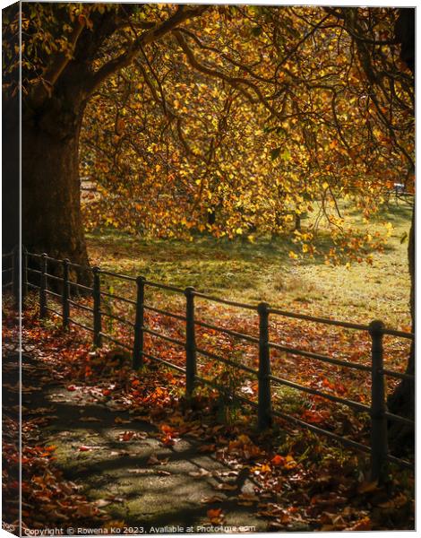 Fall mood photo of cotswold city Bath in Autumn Canvas Print by Rowena Ko