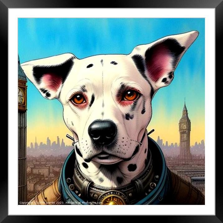 STEAMPUNK DOG 2 Framed Mounted Print by OTIS PORRITT