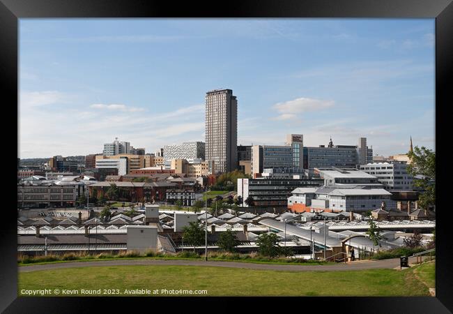 Sheffield skyline panorama Framed Print by Kevin Round