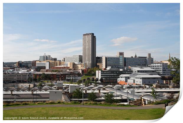 Sheffield skyline panorama Print by Kevin Round