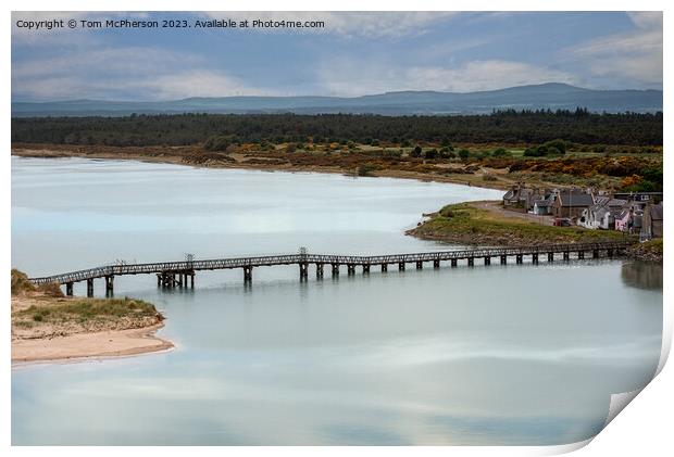 Lossiemouth's Iconic Wooden Bridge Print by Tom McPherson