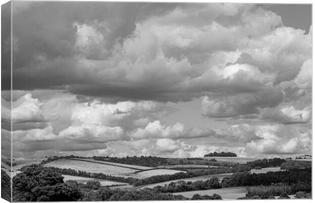 South Downs Clouds Canvas Print by Malcolm McHugh