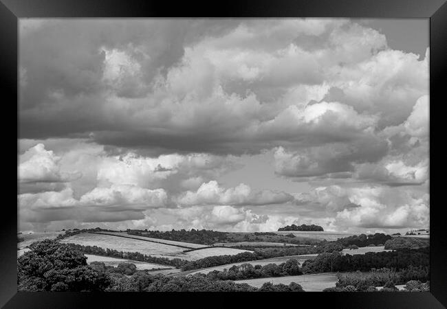 South Downs Clouds Framed Print by Malcolm McHugh
