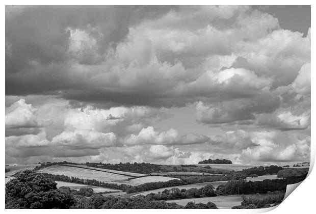 South Downs Clouds Print by Malcolm McHugh