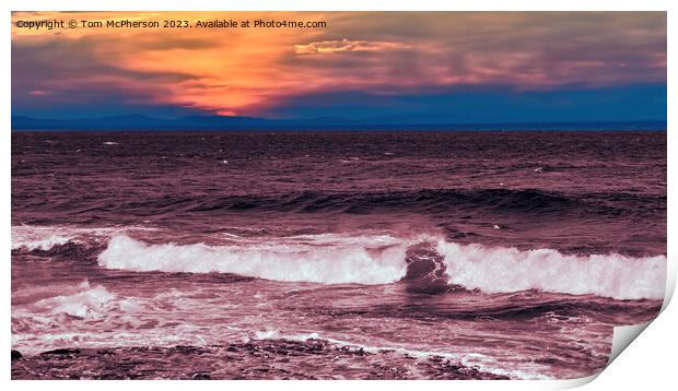 Sunset Across The Moray Firth Print by Tom McPherson