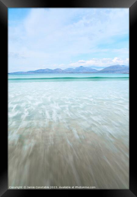 Luskentyre beach  Framed Print by Jamie Constable