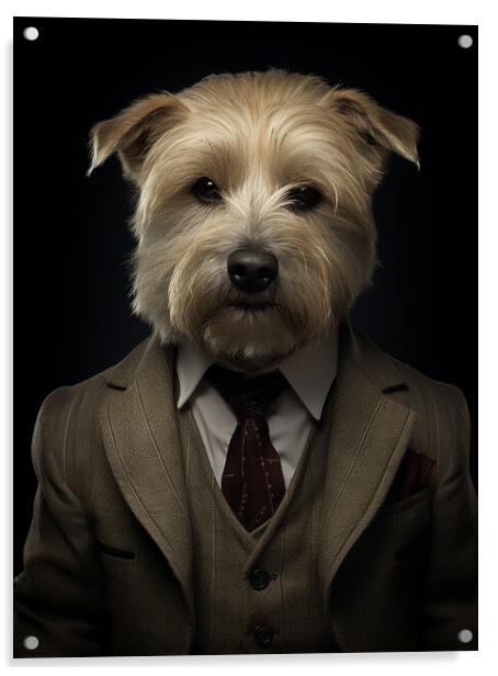 Glen Of Imaal Terrier Acrylic by K9 Art