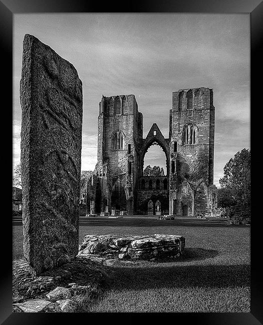 Pictish Stone Elgin Framed Print by Wayne Molyneux