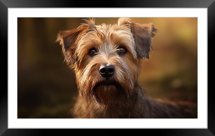 Glen Of Imaal Terrier Framed Mounted Print by K9 Art