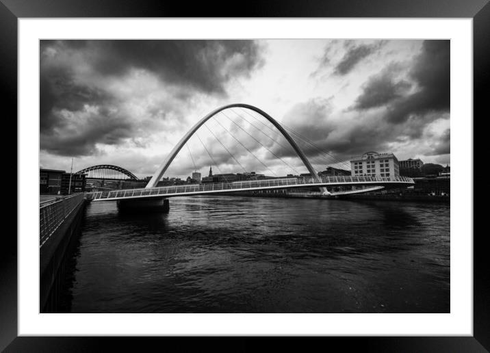 Gateshead Millennium Bridge Framed Mounted Print by Steve Smith