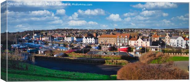 Eyemouth Panorama Canvas Print by Navin Mistry