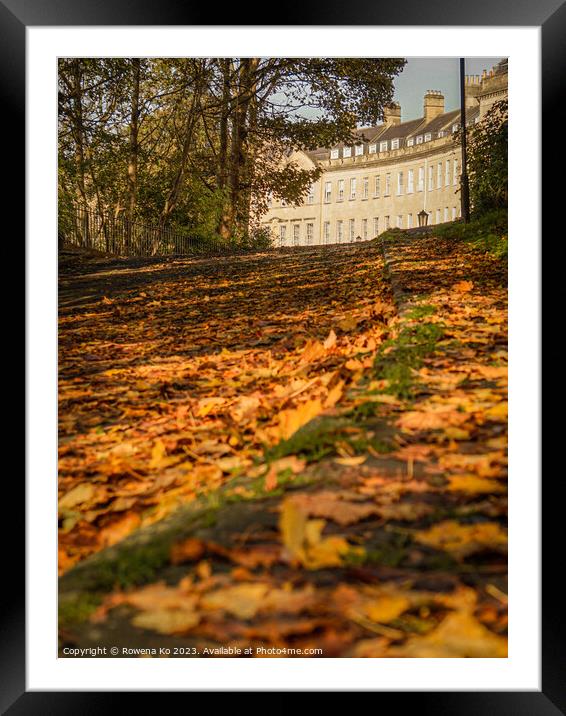 Abstract Fall mood photo of cotswold city Bath in Autumn Framed Mounted Print by Rowena Ko