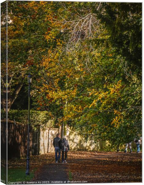 Fall mood photo of cotswold city Bath in Autumn Canvas Print by Rowena Ko