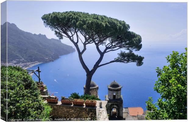 Ravello Views Italy Canvas Print by Diana Mower